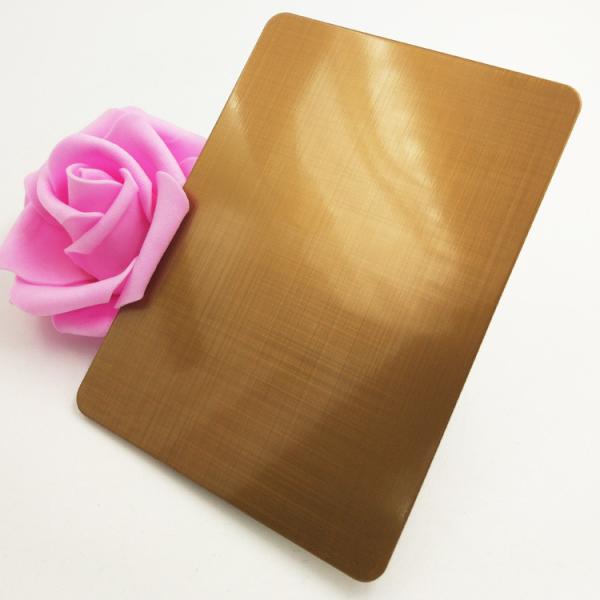 0.7mm Hairline Finish Stainless Steel Sheet Bright Annealed 201 304 316 Copper