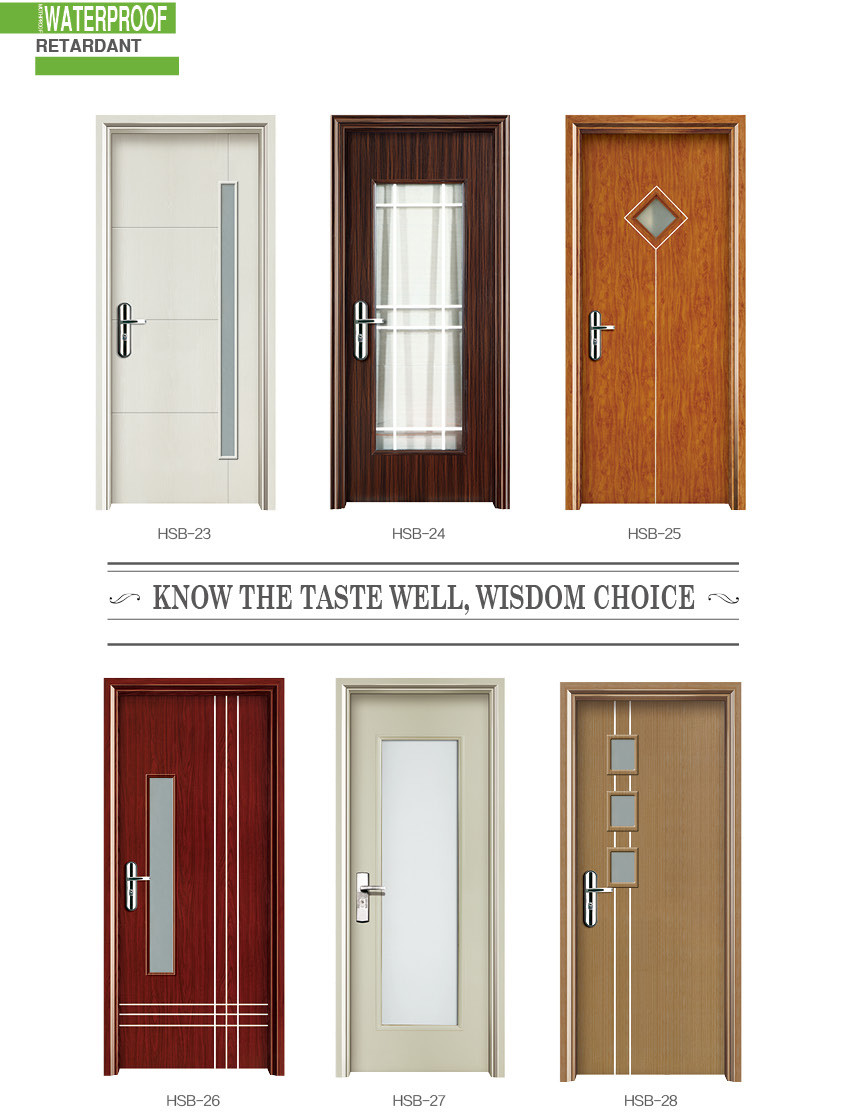 Juye WPC Glass Door Waterproof And Stylish Internal Glass Doors For Modern Offices