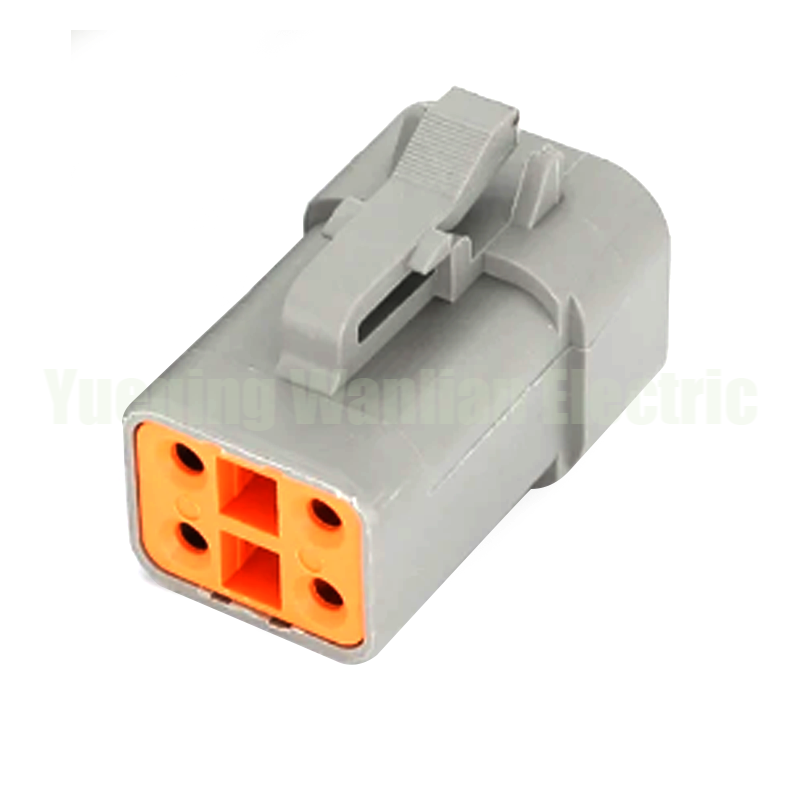 4 Pin DTP06-4S Gray Auto Connector Waterproof Deutsch DTP Female Head