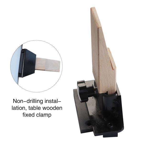 TOKTOS Jeweler Wooden Bench Pin With Anvil Mounting Holder