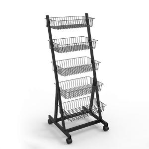 China Cake Shop Metal Display Stand Baked Food Dessert Bread Display Stand wholesale