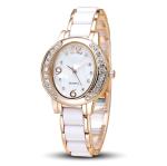 OEM fashion wrist watch with ceramic watch band, ladies' quartz watch ,Ladies