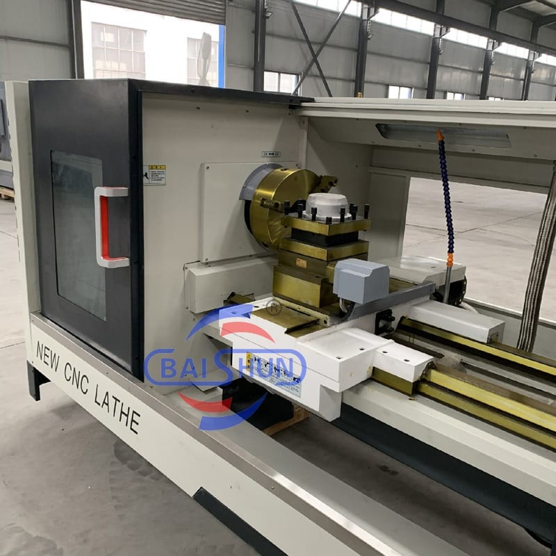 CK6150 Horizontal Cnc Lathe Machine High Precision Flat Bed Mechanical