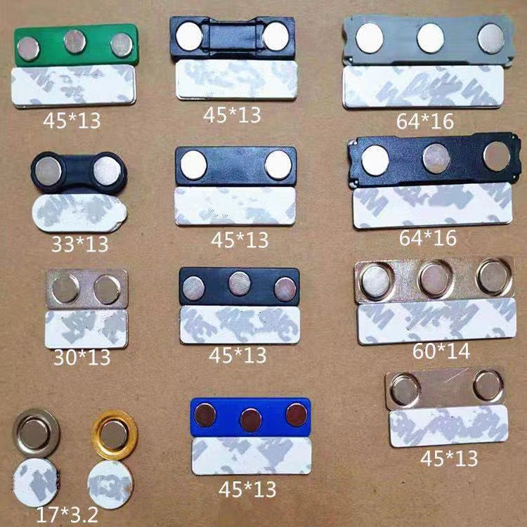 Industrial Magnet Round Metal Magnet Badge Holder for Nameplate Attachment