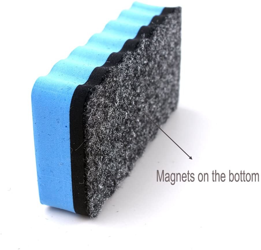 Small Felt Rectangle Magnetic Dry Eraser For Whiteboard With CMYK Color