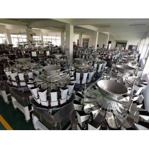 14 Head Stepper Motor Multihead Weigher Packing Machine 50g 100g