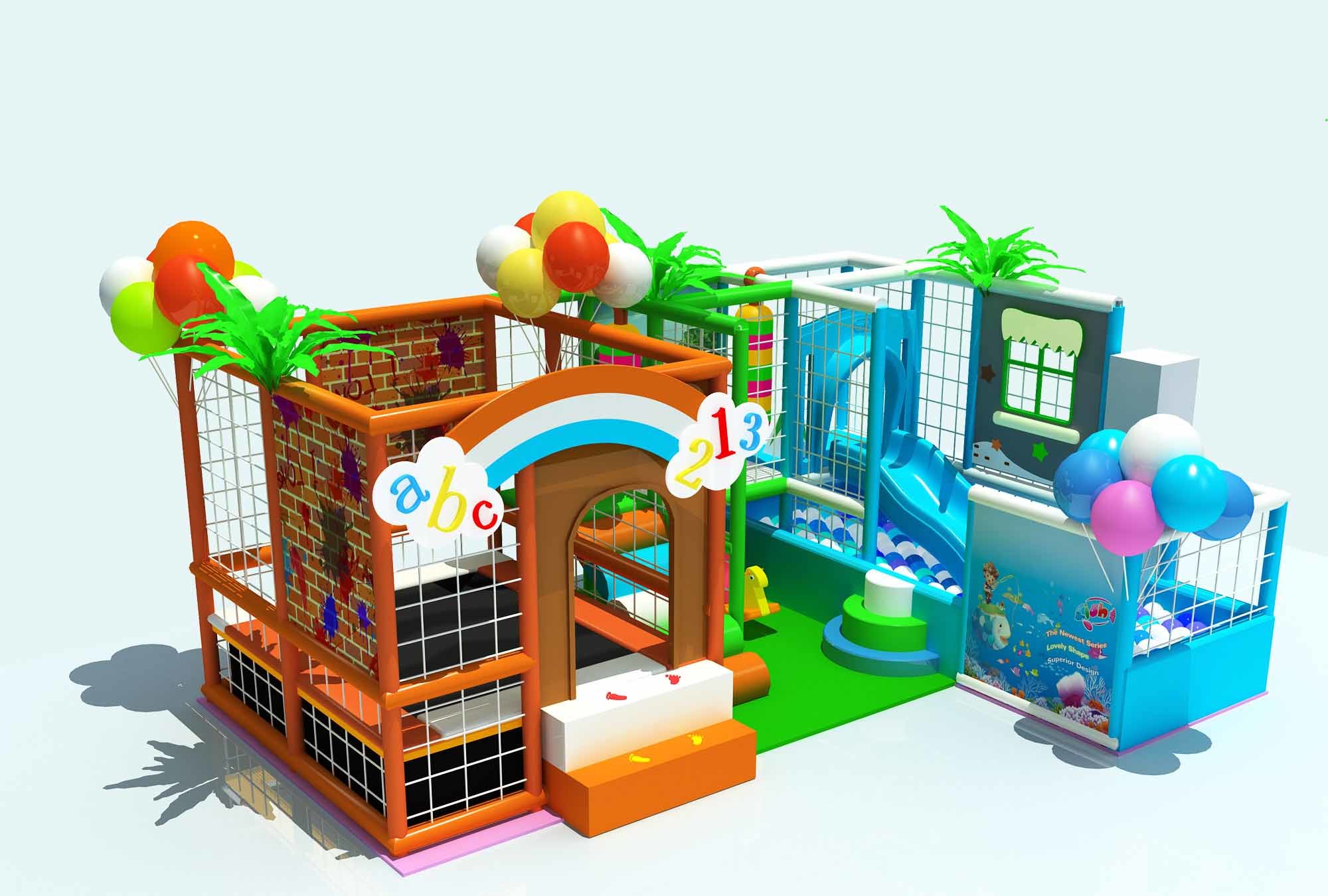 pirate ship theme indoor playground ball pit large play structure inside play for toddlers