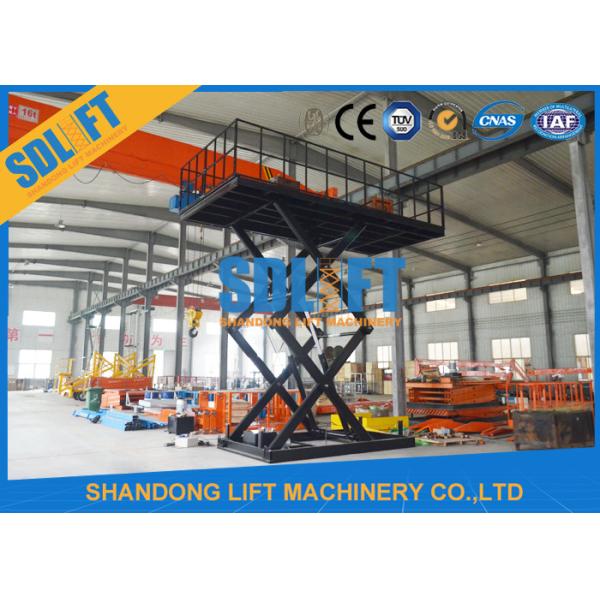1100mm Guardrail 5m/Min Hydraulic Scissor Car Lift