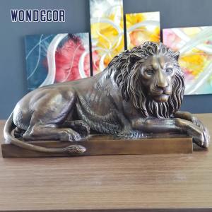 China Large Outdoor Bronze Statues Sculpture WONDERS Brass Lion Statue wholesale