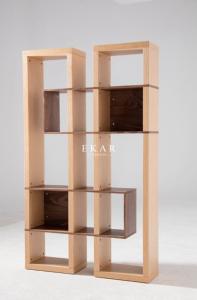 China Wooden Modern Design Soild Oak Wood Book Shelf Bookcase wholesale