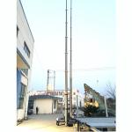 10m locking pneumatic telescopic mast 100kg payloads-mobile telecom mast tower