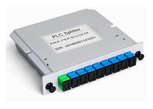 China FTTH Plc Fiber Optic Splitter Box, 1x8 Cassette Plc Fiber Optic Splitter, LSZH wholesale