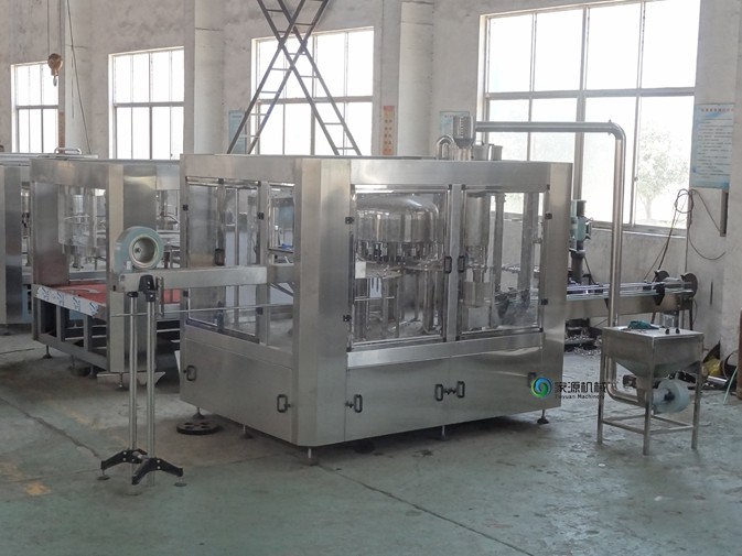 3in 1 Glass Water Bottle Filling Machine 6000kg 8.63kw Stainless Steel Material