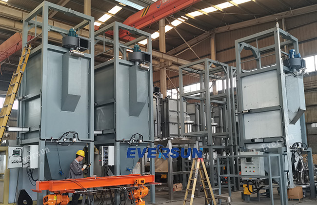1 - 3T Lifting Capacity Bag Dump Station With Dust Collector For Powders Granules