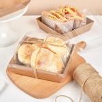 Convenient Takeaway Bento Box for Fast Food Restaurants Made of Food Grade Kraft