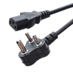 China Black Cable South Africa SABS Standard Home Appliances Power Cords Extension Cords for Residential / General-Purpose wholesale