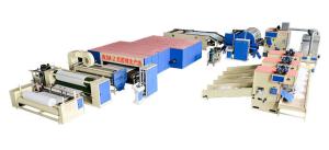 China Multi Layer Architectured Full Automatic Bedding Production Line For Quilt 32.5kw wholesale