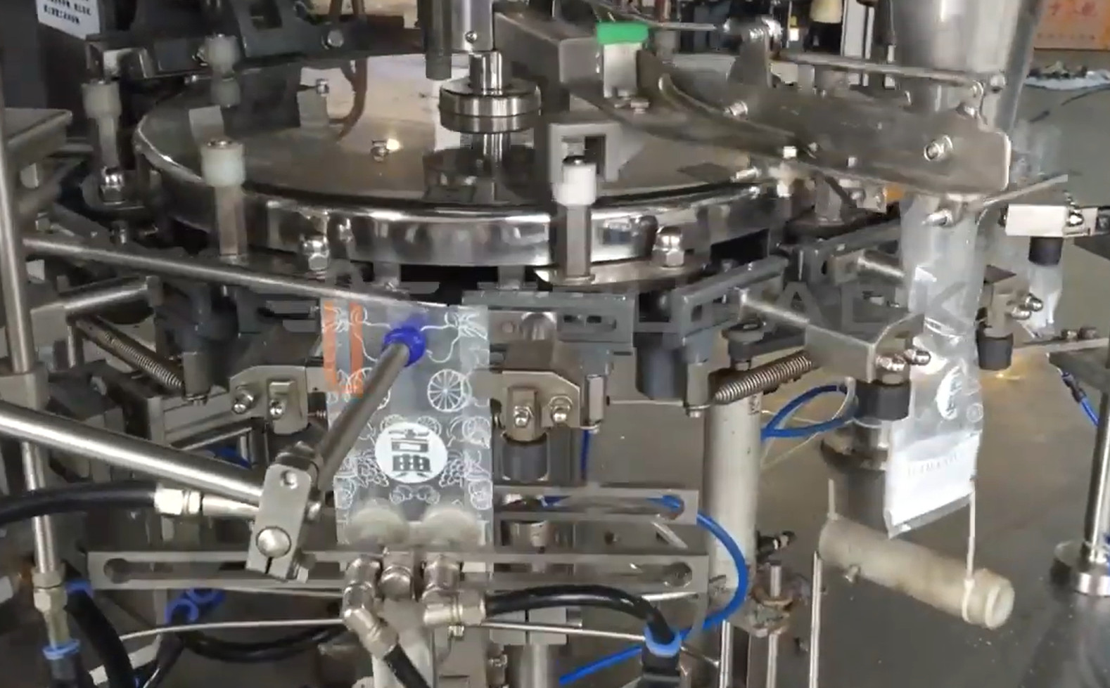 Automatic Rotary Premade Pouch Packing Machine Doypack Standup Bag Packaging