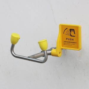 China Lab Used Stainless Steel Wall Mounted Eye Wash sample model Wall Mounted industrial safety equipment faucet eyewash wholesale
