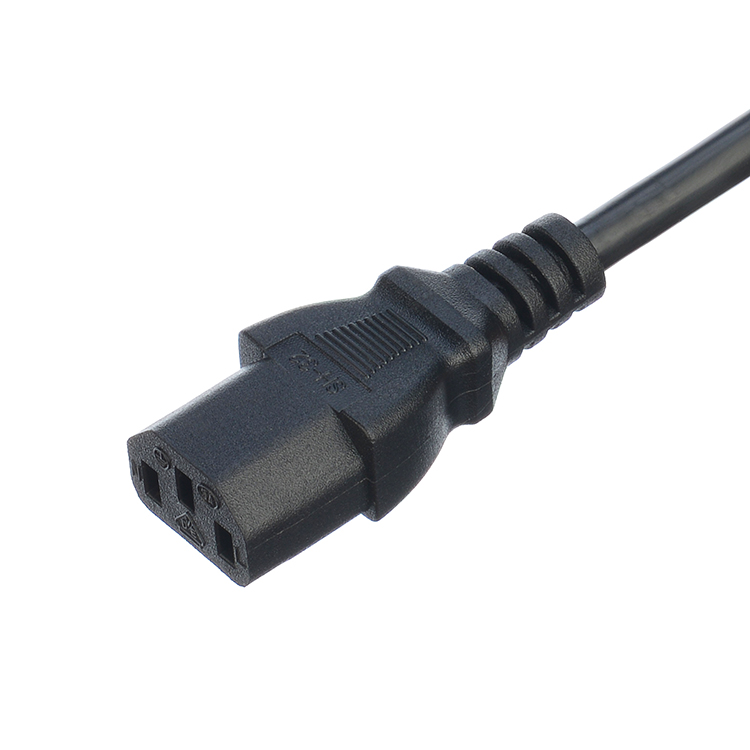 Black/Customized AC Plug IEC60320 C13 C5 With 3 Pin Power Cord UK BS Standard 10A-16A Rated Current Supply Power Cable