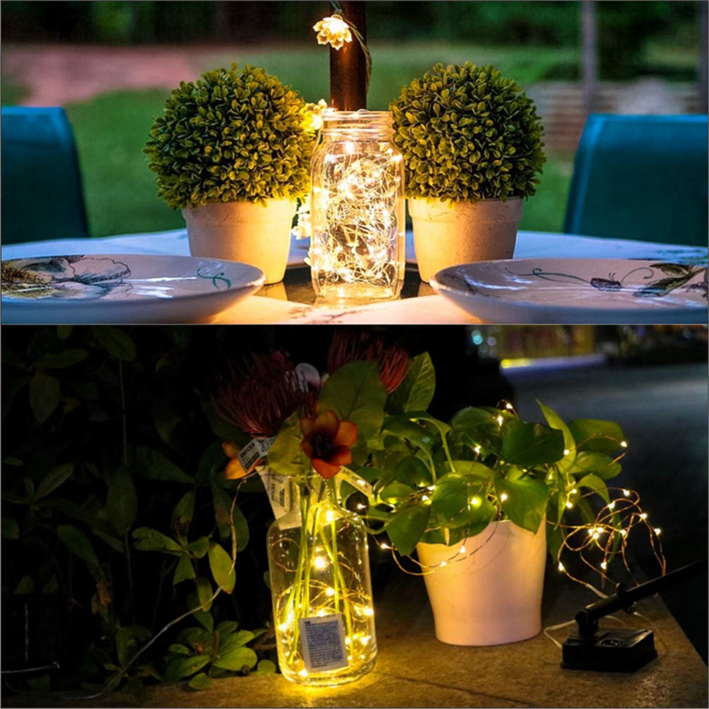 50/100/200 LED Solar Light Waterproof Fairy Garland Lights String Outdoor Holiday Christmas Party Wedding Solar Lamp Decor