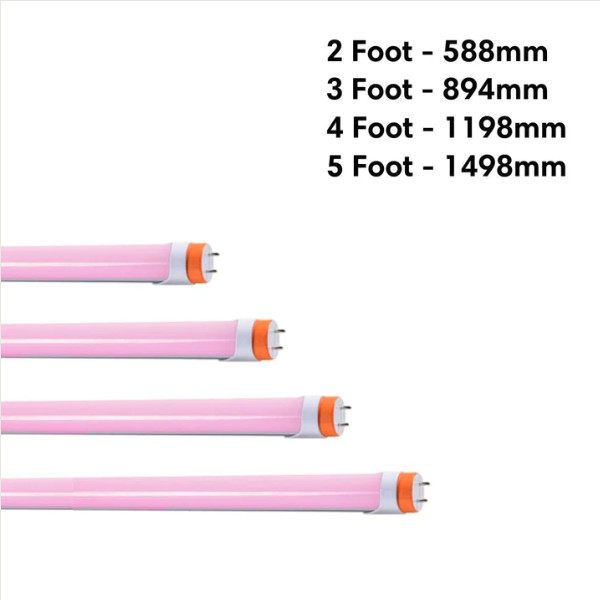 T8 LED Meat Tube 1.2m 20W with Pink Lighting for Butcher Supermarket Food Display Cases