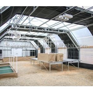 Vegetable Fruits Flowers Agricultural Light Deprivation Greenhouse with Plastic