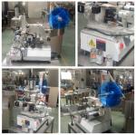 Square Flat Semi Automatic Bottle Labeler No Wrinkles Convenient Adjustment