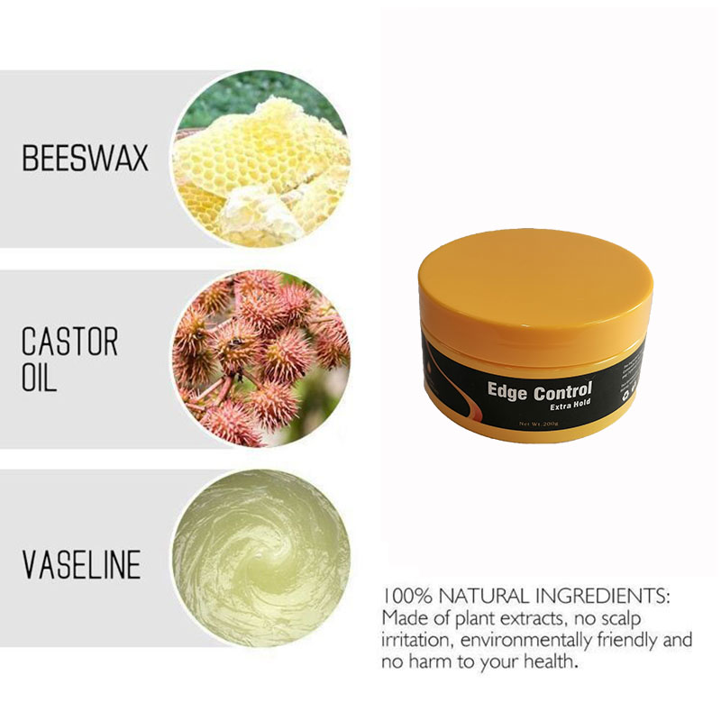 200g Private Label Honey Bee Strong Hold Hair Wax Styling Shine Jam for Women's Beauty