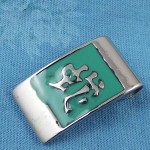 China 316L Stainless Steel Rectangle Square Shaped Necklace Pendant LPS00216 wholesale