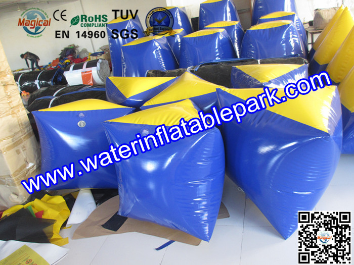 Custom Inflatable Paintball Field / Waterproof PVC Tarpaulin Paintaball Bunker