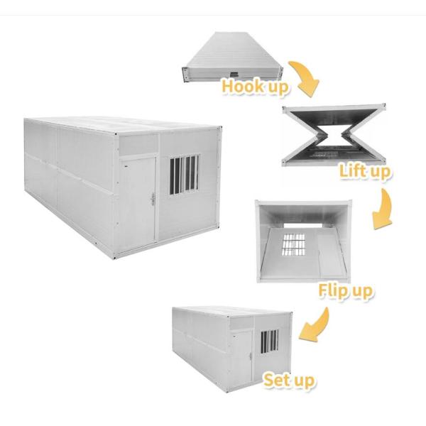 20 feet foldable prefab storage container homes