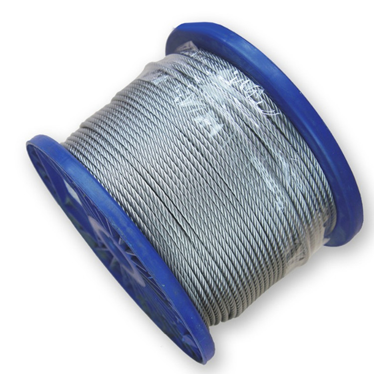 Stainless Steel Galvanized Aircraft Cable 1/6'' 1/4" 5/16" 3/8" 7x7 7x19