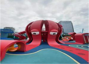China Red Octopus Theme Artistic Playgrounds Children'S Park Playground Equipment wholesale