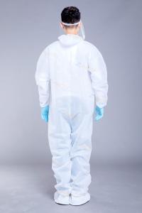 China PP Non Woven Waterproof Dustproof Antibacterial Coveralls wholesale