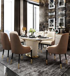 China Marble Rectangle Counter Height Dining Table Chair Sets OEM ODM on sale