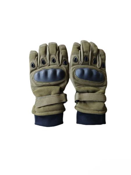 Military Green Winter Tactical Gloves - Insulated, Windproof & Touchscreen