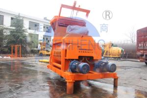China Js1000 Twin Shaft Concrete Mixer Machine 37kw Power For Batching Plant wholesale