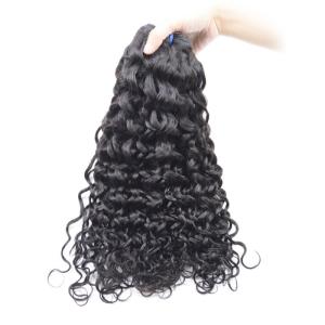China Soft Unprocessed Cuticle Aligned Hair Brazilian Water Wave Shedding Free wholesale