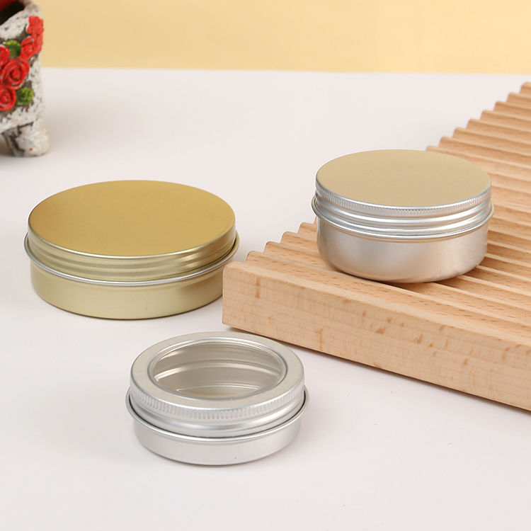 Custom Black Aluminum Candle Tin Metal Case for Solid Scented Candle 6 oz With Lids Food Storage Box Industrial Food