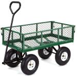 Fishing Garden Wagon Cart Cart Anti Corrosion Metal Yard Wagon Rainproof