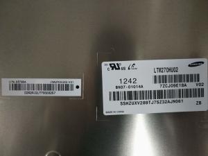 China 5.0V Supply Hard Coating 3d LCD Screen , LTM270HU02 27Inch Industrial LCD Panel wholesale