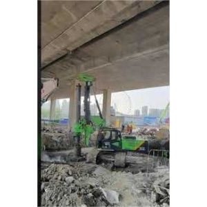 Low Headroom Hydraulic Rotary Piling Rig First KR125ES Operating Height 8m