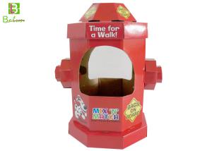 China Red Personalised Candy Cardboard Display Holder Chidren's Style wholesale