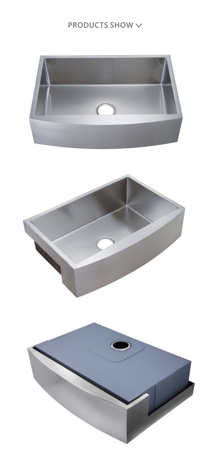 16 Gauge Brushed 31 Inch Undermount Apron Kitchen Sink Double Bowl 80x54