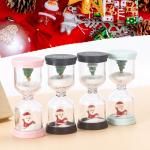 Plastic Hourglass Christmas Pink For Brushing