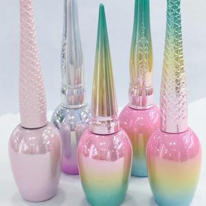 China Cosmetics Glass 15 Ml Empty UV Gel Nail Polish Bottle With Brush wholesale