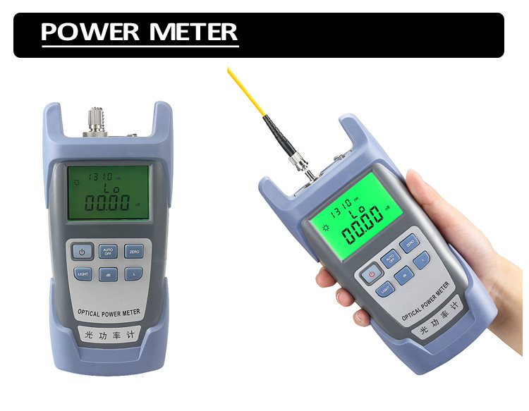 Multi Purpose Fiber Optic Termination Tool Kit Optical Power Meter 9 In 1 With Cleaver