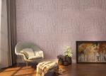 Non woven Washable Wallpaper Purple Color LOVE English Letters Wallpaper