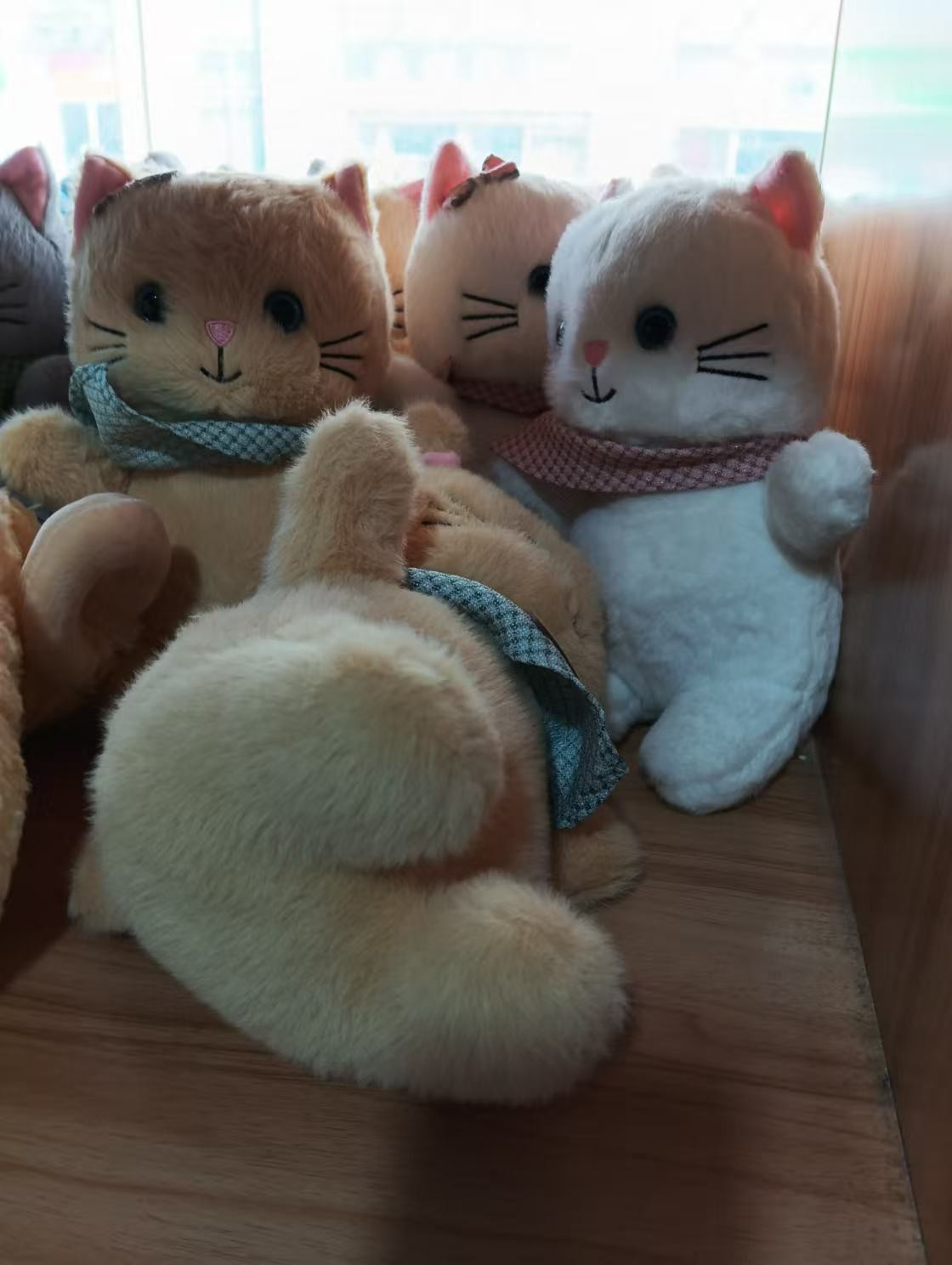 Cute little flower cat plush toy stuffed toy cartoon animal handicraft gift